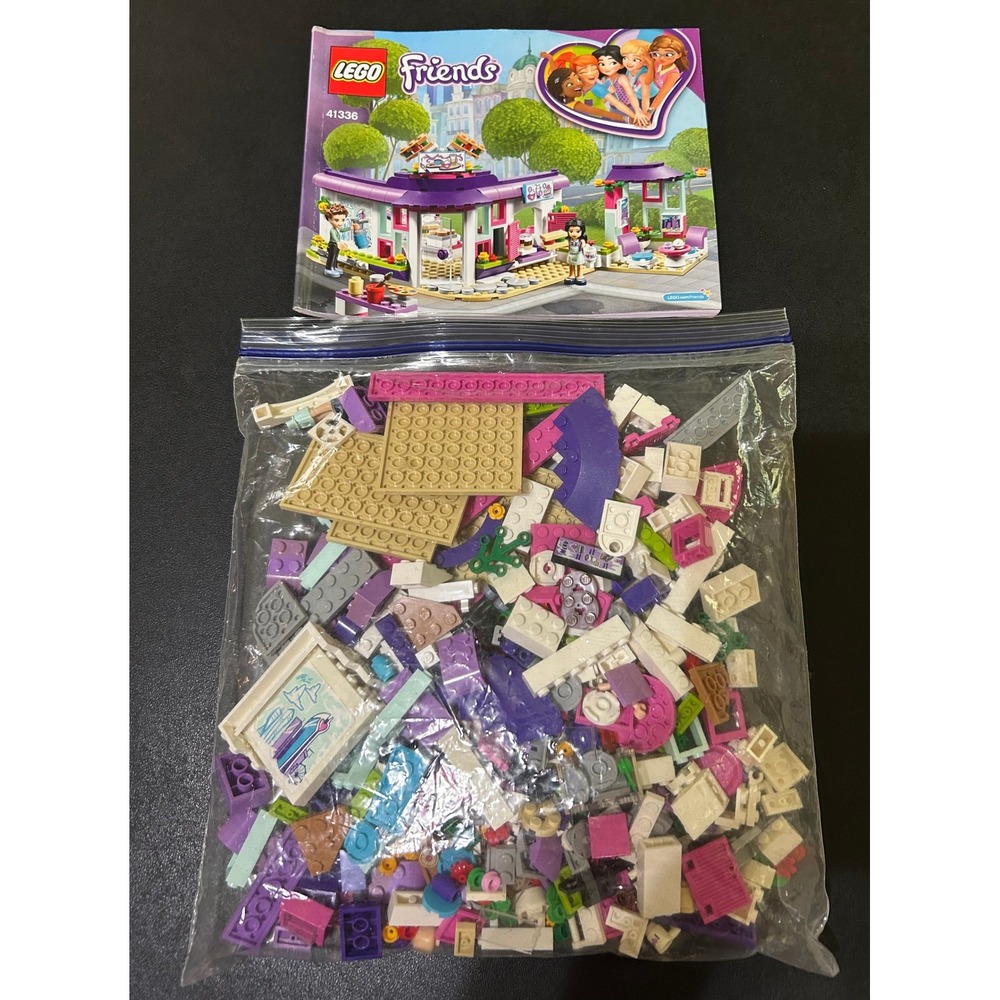 LEGO Friends 41336 Emma's Art Cafe Building Toy Set Manual NO BOX AS IS READ